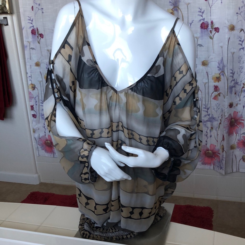 Long Sleeve Sheer Top